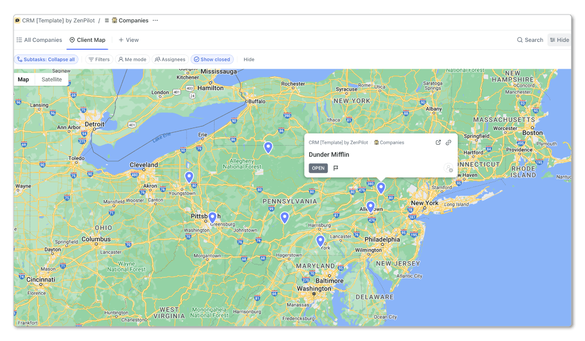 Clickup Crm Template By Zenpilot - Amazing Dark Pattern - 4K